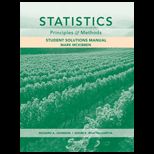 Statistics Principles and Methods  Stud. Solution Manual