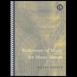 Rudiments of Music for Music Majors   With CD