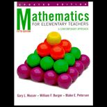 Mathematics for Elementary Teachers  A Contemporary Approach, Updated / With CD and Handbook