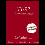 TI 92 Lab Manual  to Accompany Larson  Calculus / With 3.5 Disk for Macintosh