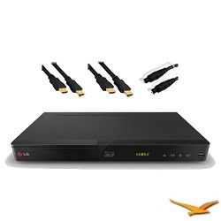 LG Smart 3D Wi Fi Streaming Blu ray Player and Hook Up Bundle   BP540