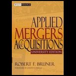 Applied Mergers and Acquisitions, University Edition