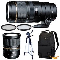 Tamron SP 70 200mm DI USD Telephoto Zoom & SP 24 70mm f2.8 Lens Kit For Sony