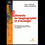 Elements De Biogeographie Et Decologi