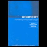 Epistemology  Contemporary Readings
