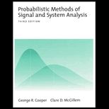 Probabilistic Methods of Signal and System Analysis