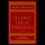 History of Islamic Legal Theories  An Introduction to Sunni usul al fiqh