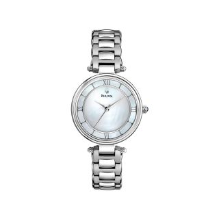 Bulova Womens Silver Tone Bracelet Watch