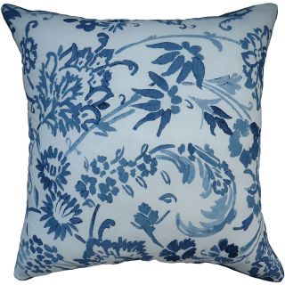 LIZ CLAIBORNE Eden Decorative Pillow with Down Alternative Fill, Blue