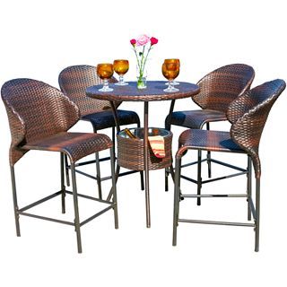 Oyster Bay 5 pc. Outdoor Dining Set, Brown