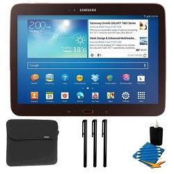 Samsung Galaxy Tab 3 (10.1 Inch, Gold Brown) Essentials Bundle