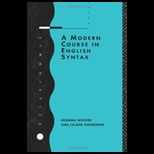 MODERN COURSE IN ENGLISH SYNTAX