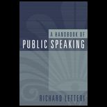 Handbook of Public Speaking