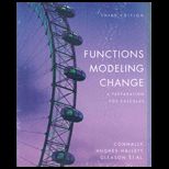 Functions Modeling Change A Preparation for Calculus   With Wiley Plus