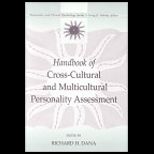 Handbook of Cross Cultural and Multicultural Personality Assessment