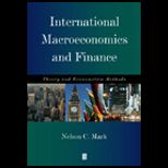 International Macroeconomics and Finance  Theory and Econometric Methods