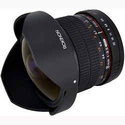 Rokinon 8mm f/3.5 HD Fisheye Lens with Removeable Hood for Pentax DSLR (HD8M P)