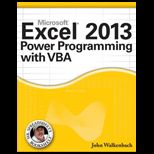 Excel 2013 Power Programming With VBA