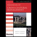 Blackwell Handbook of Cross Cultural Management