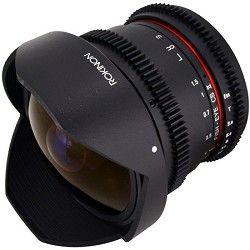 Rokinon HD 8mm T3.8 Ultra Wide Fisheye Cine Lens w/ Removable Hood f/ Sony E Mou