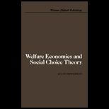 Welfare Economics and Soc. Choice Theory