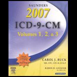 Saunders 2007 ICD 9 CM, Volume 1, 2, and 3   Package