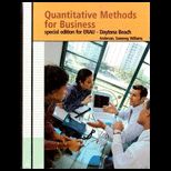 Quantitative Methods for Business (Custom)
