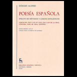 Poesia Espanola (Spanish Edition)