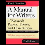Manual for Writers of Research Papers, Theses, and Dissertations