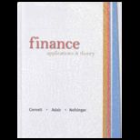 Finance  Application and Theory   With Access (3475)