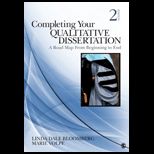 Completing Your Qualitative Dissertation