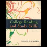College Reading and Study Skills   Package