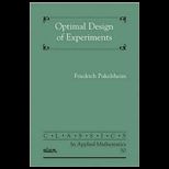 Optimal Design of Experiments