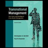 Transnational Management Text, Cases and Readings in Cross Border Management