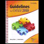 Guidelines for Microsoft Office 2010   With CD