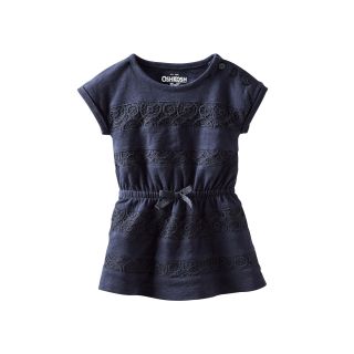 Oshkosh Bgosh Crochet Inset Dress   Girls 5 6x, Navy, Girls