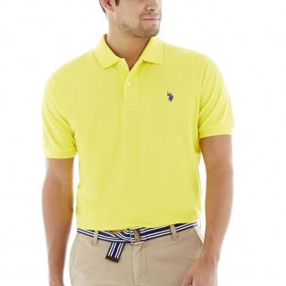 U.S. Polo Assn. Piqué Polo, Yellow, Mens