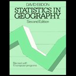 Statistics in Geography  A Practical Approach