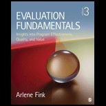 Evaluation Fundamentals Insights into Program Effectiveness, Quality, and Value