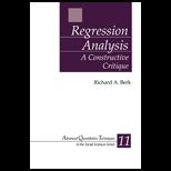 Regression Analysis  Constructive Critique