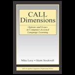 Call Dimensions Options and Issues in Computer Assisted Language Learning