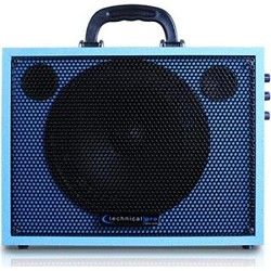 Technical Pro WASP300LB Battery Powered PA System with USB Playback   Light Blue