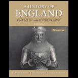 History of England, Volume II  1688 to the Present  Text Only