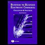 Business to Business Electronic Commerce  Challenges & Solutions