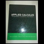 Applied Calculus for Business , Economics and Finance