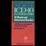 Pocket Guide to the ICD 10 Classification of Mental and Behavioral Disorders