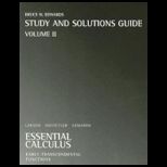 Essential Calc. Early Volume 1 Stud. Solution