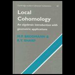 Local Cohomology