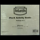 Harcourt School Publishers Math 5Pk Pre K Activity Book