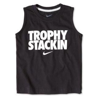 Nike Action Muscle Tee   Boys 4 7, Trophy blk, Boys